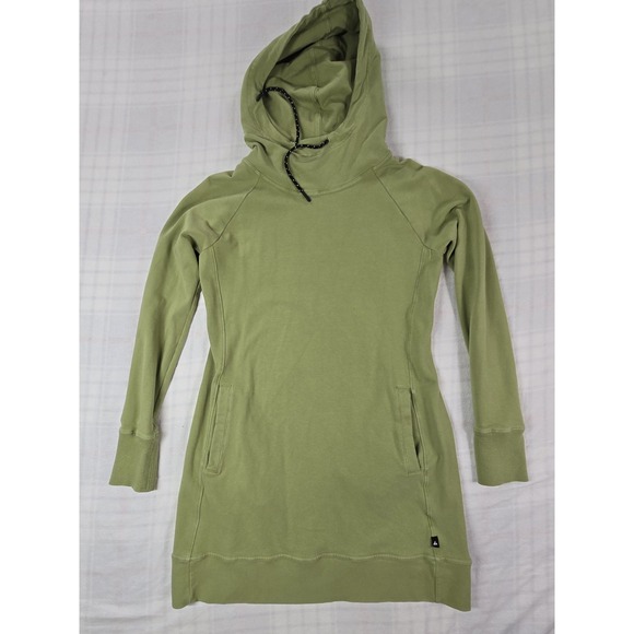 American Giant Tops - American Giant Womens Hoodie Dress Funnel Neck Pullover Sweatshirt Olive Green S
